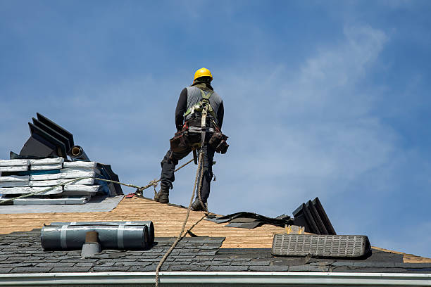 Professional Roofing technician working in Cairnbrook, PA
